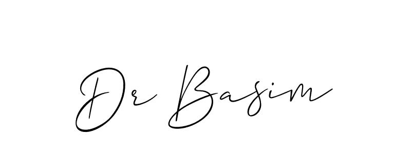 You should practise on your own different ways (Allison_Script) to write your name (Dr Basim) in signature. don't let someone else do it for you. Dr Basim signature style 2 images and pictures png