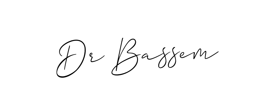 Also we have Dr Bassem name is the best signature style. Create professional handwritten signature collection using Allison_Script autograph style. Dr Bassem signature style 2 images and pictures png