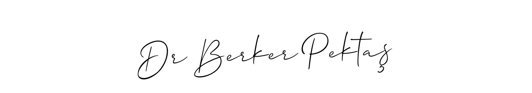 Allison_Script is a professional signature style that is perfect for those who want to add a touch of class to their signature. It is also a great choice for those who want to make their signature more unique. Get Dr Berker Pektaş name to fancy signature for free. Dr Berker Pektaş signature style 2 images and pictures png