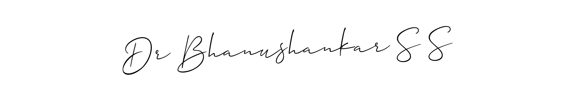 Make a beautiful signature design for name Dr Bhanushankar S S. With this signature (Allison_Script) style, you can create a handwritten signature for free. Dr Bhanushankar S S signature style 2 images and pictures png