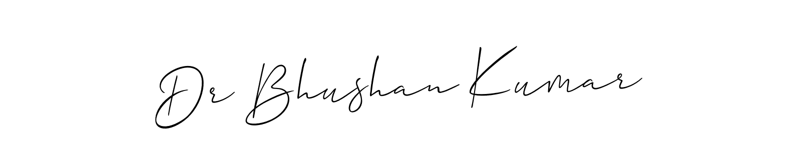 Also we have Dr Bhushan Kumar name is the best signature style. Create professional handwritten signature collection using Allison_Script autograph style. Dr Bhushan Kumar signature style 2 images and pictures png