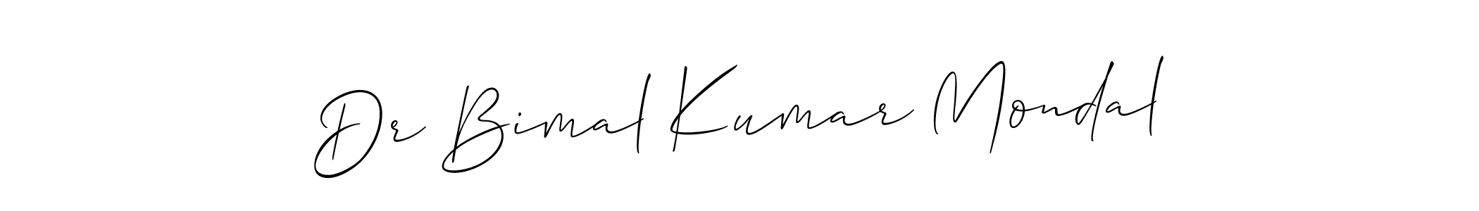 Create a beautiful signature design for name Dr Bimal Kumar Mondal. With this signature (Allison_Script) fonts, you can make a handwritten signature for free. Dr Bimal Kumar Mondal signature style 2 images and pictures png