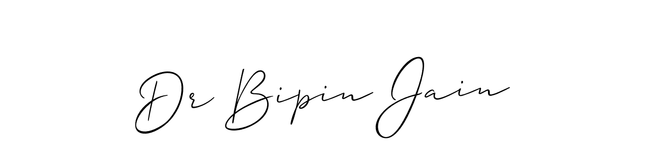 How to make Dr Bipin Jain signature? Allison_Script is a professional autograph style. Create handwritten signature for Dr Bipin Jain name. Dr Bipin Jain signature style 2 images and pictures png