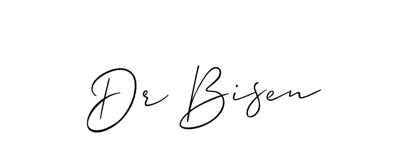 Design your own signature with our free online signature maker. With this signature software, you can create a handwritten (Allison_Script) signature for name Dr Bisen. Dr Bisen signature style 2 images and pictures png