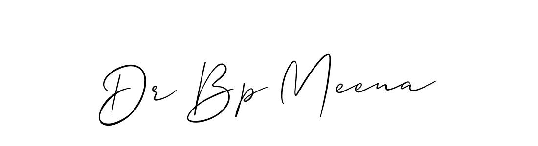 Create a beautiful signature design for name Dr Bp Meena. With this signature (Allison_Script) fonts, you can make a handwritten signature for free. Dr Bp Meena signature style 2 images and pictures png