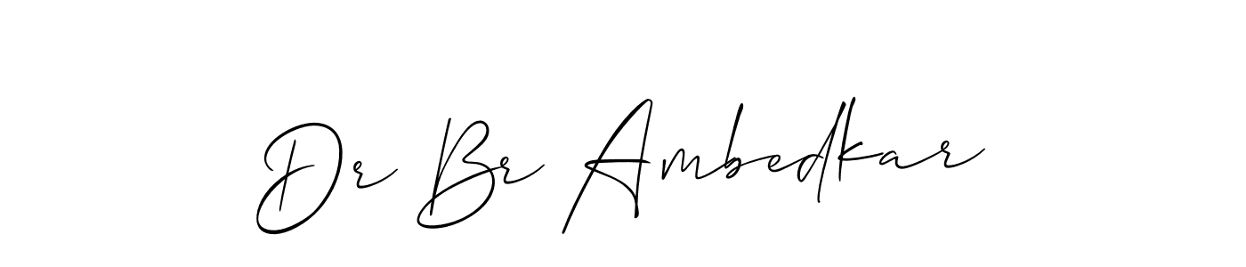 Use a signature maker to create a handwritten signature online. With this signature software, you can design (Allison_Script) your own signature for name Dr Br Ambedkar. Dr Br Ambedkar signature style 2 images and pictures png