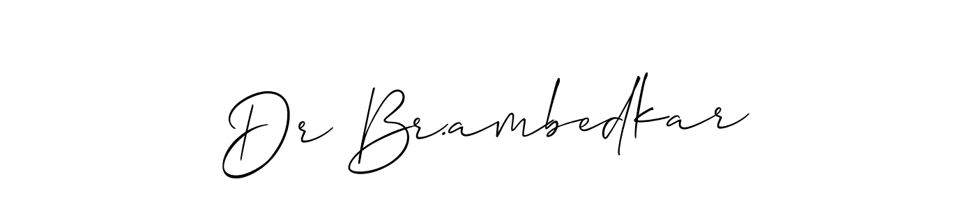 Make a beautiful signature design for name Dr Br.ambedkar. With this signature (Allison_Script) style, you can create a handwritten signature for free. Dr Br.ambedkar signature style 2 images and pictures png