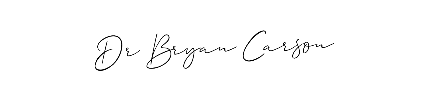 How to make Dr Bryan Carson signature? Allison_Script is a professional autograph style. Create handwritten signature for Dr Bryan Carson name. Dr Bryan Carson signature style 2 images and pictures png