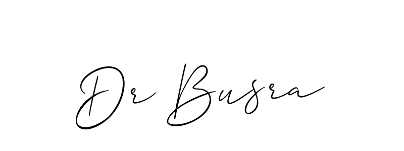 Allison_Script is a professional signature style that is perfect for those who want to add a touch of class to their signature. It is also a great choice for those who want to make their signature more unique. Get Dr Busra name to fancy signature for free. Dr Busra signature style 2 images and pictures png