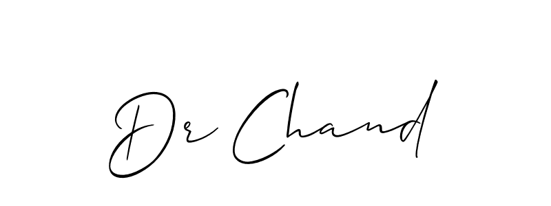 How to make Dr Chand signature? Allison_Script is a professional autograph style. Create handwritten signature for Dr Chand name. Dr Chand signature style 2 images and pictures png