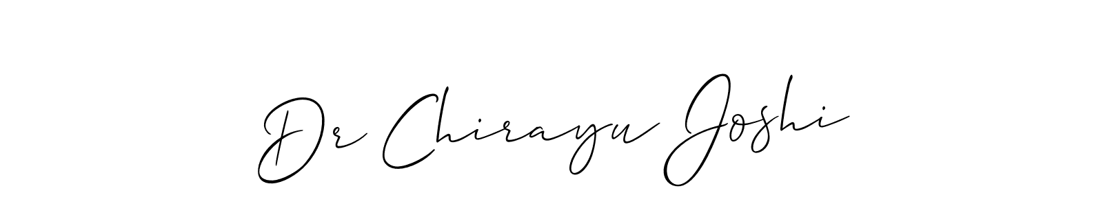 This is the best signature style for the Dr Chirayu Joshi name. Also you like these signature font (Allison_Script). Mix name signature. Dr Chirayu Joshi signature style 2 images and pictures png