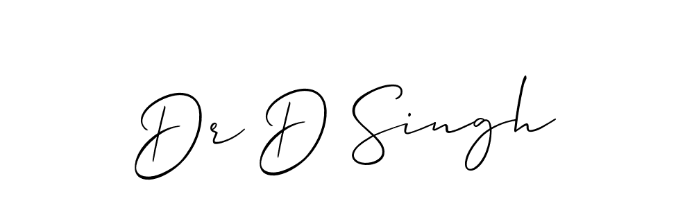 Also You can easily find your signature by using the search form. We will create Dr D Singh name handwritten signature images for you free of cost using Allison_Script sign style. Dr D Singh signature style 2 images and pictures png