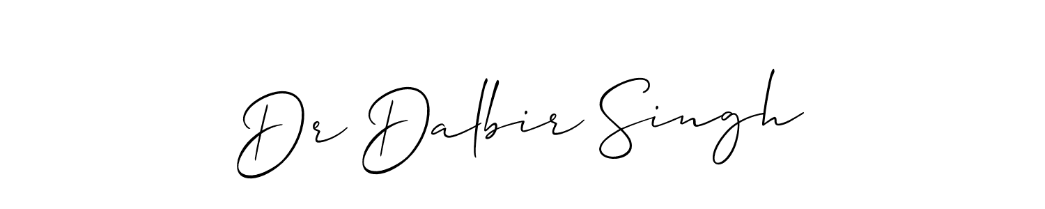 How to make Dr Dalbir Singh signature? Allison_Script is a professional autograph style. Create handwritten signature for Dr Dalbir Singh name. Dr Dalbir Singh signature style 2 images and pictures png