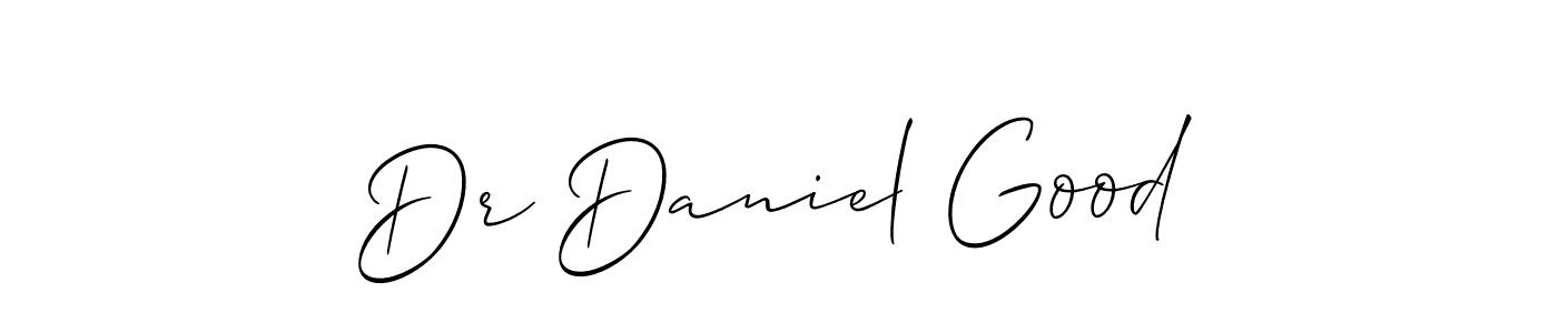 How to make Dr Daniel Good signature? Allison_Script is a professional autograph style. Create handwritten signature for Dr Daniel Good name. Dr Daniel Good signature style 2 images and pictures png