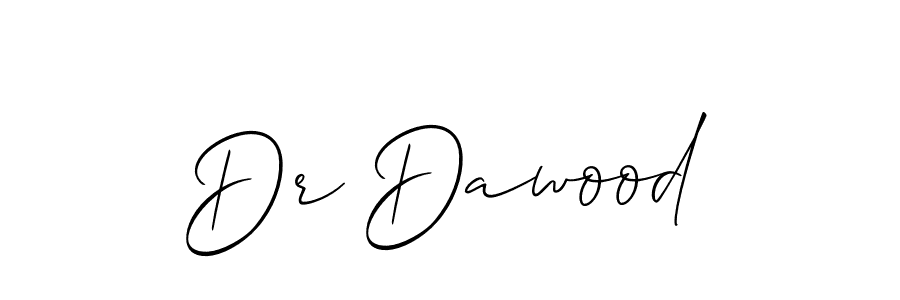 How to Draw Dr Dawood signature style? Allison_Script is a latest design signature styles for name Dr Dawood. Dr Dawood signature style 2 images and pictures png