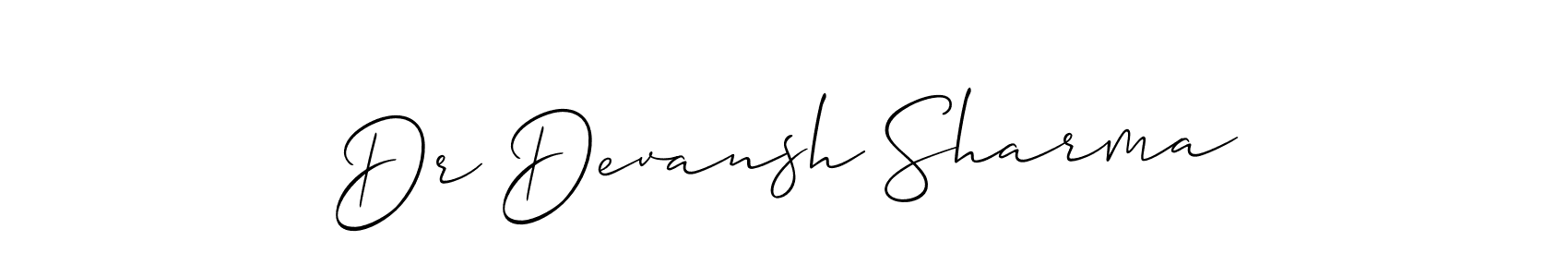 Make a beautiful signature design for name Dr Devansh Sharma. Use this online signature maker to create a handwritten signature for free. Dr Devansh Sharma signature style 2 images and pictures png