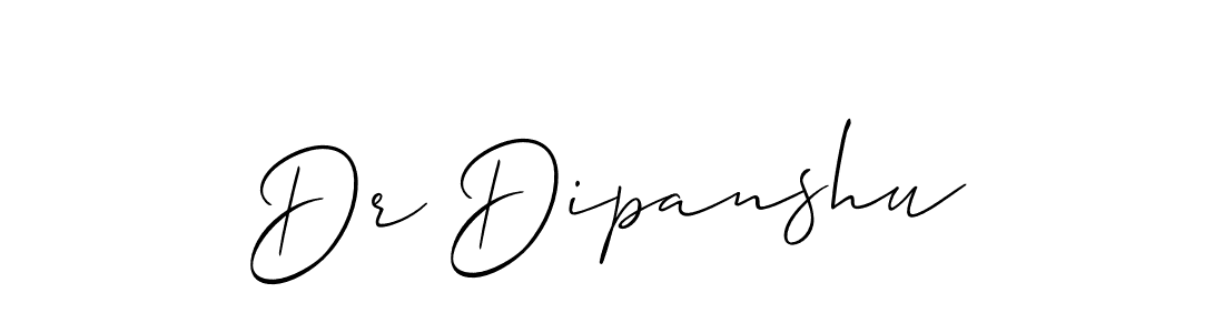 You should practise on your own different ways (Allison_Script) to write your name (Dr Dipanshu) in signature. don't let someone else do it for you. Dr Dipanshu signature style 2 images and pictures png