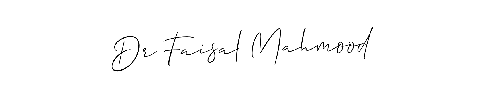 Design your own signature with our free online signature maker. With this signature software, you can create a handwritten (Allison_Script) signature for name Dr Faisal Mahmood. Dr Faisal Mahmood signature style 2 images and pictures png