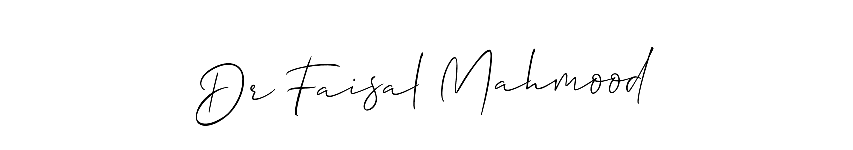 How to make Dr Faisal Mahmood signature? Allison_Script is a professional autograph style. Create handwritten signature for Dr Faisal Mahmood name. Dr Faisal Mahmood signature style 2 images and pictures png