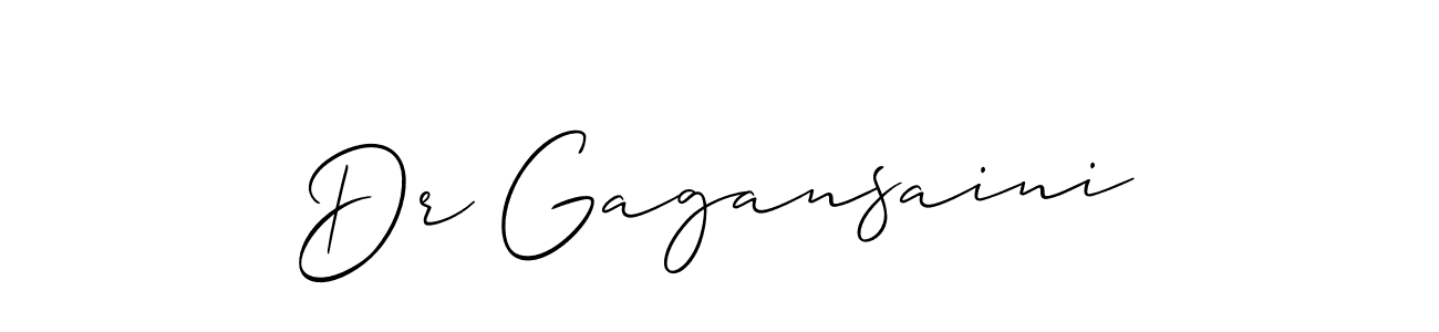 You should practise on your own different ways (Allison_Script) to write your name (Dr Gagansaini) in signature. don't let someone else do it for you. Dr Gagansaini signature style 2 images and pictures png