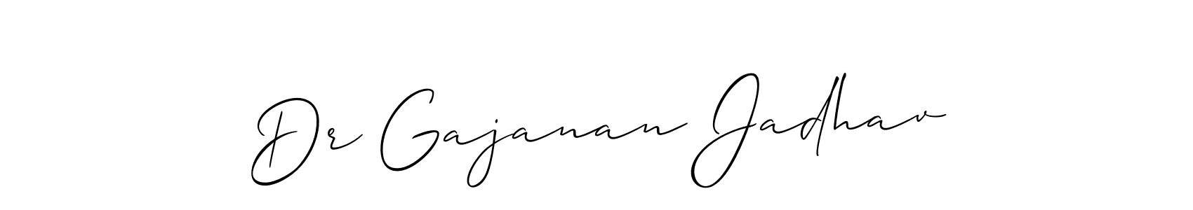 Design your own signature with our free online signature maker. With this signature software, you can create a handwritten (Allison_Script) signature for name Dr Gajanan Jadhav. Dr Gajanan Jadhav signature style 2 images and pictures png