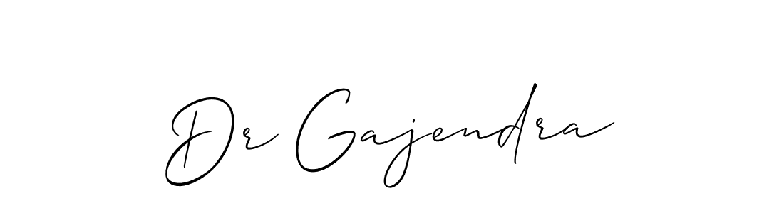 How to make Dr Gajendra name signature. Use Allison_Script style for creating short signs online. This is the latest handwritten sign. Dr Gajendra signature style 2 images and pictures png