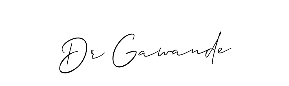 The best way (Allison_Script) to make a short signature is to pick only two or three words in your name. The name Dr Gawande include a total of six letters. For converting this name. Dr Gawande signature style 2 images and pictures png