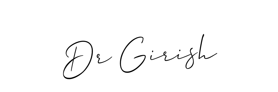 Best and Professional Signature Style for Dr Girish. Allison_Script Best Signature Style Collection. Dr Girish signature style 2 images and pictures png