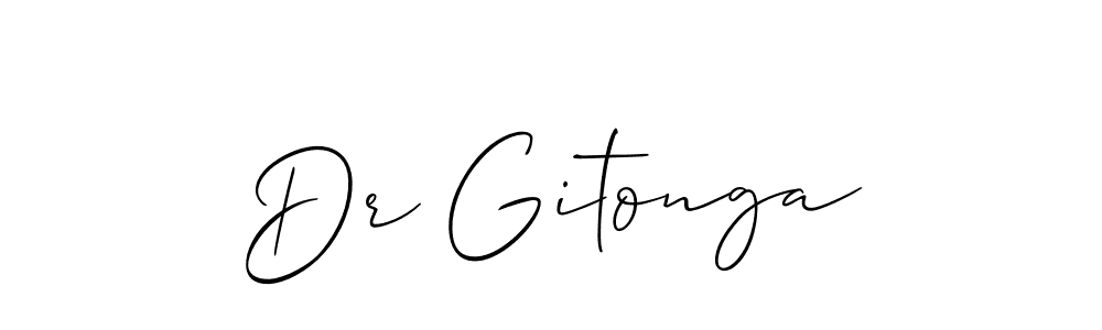 It looks lik you need a new signature style for name Dr Gitonga. Design unique handwritten (Allison_Script) signature with our free signature maker in just a few clicks. Dr Gitonga signature style 2 images and pictures png