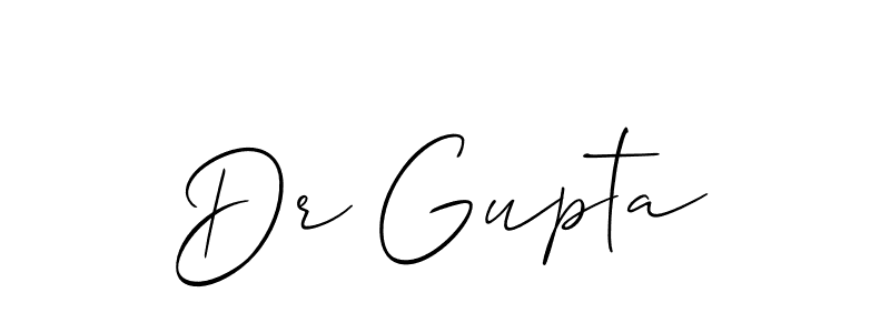 How to Draw Dr Gupta signature style? Allison_Script is a latest design signature styles for name Dr Gupta. Dr Gupta signature style 2 images and pictures png