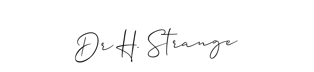 How to Draw Dr H. Strange signature style? Allison_Script is a latest design signature styles for name Dr H. Strange. Dr H. Strange signature style 2 images and pictures png