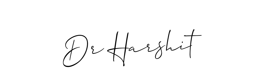 How to make Dr Harshit signature? Allison_Script is a professional autograph style. Create handwritten signature for Dr Harshit name. Dr Harshit signature style 2 images and pictures png