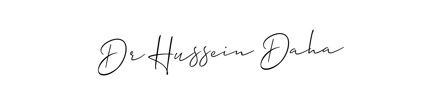 Best and Professional Signature Style for Dr Hussein Daha. Allison_Script Best Signature Style Collection. Dr Hussein Daha signature style 2 images and pictures png