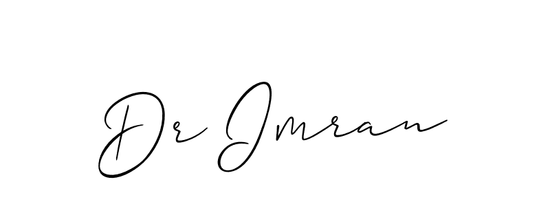 How to make Dr Imran signature? Allison_Script is a professional autograph style. Create handwritten signature for Dr Imran name. Dr Imran signature style 2 images and pictures png