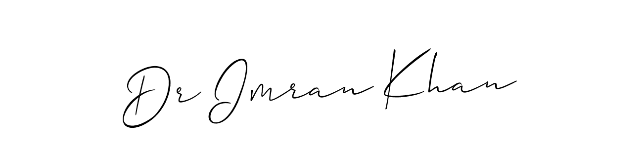 How to Draw Dr Imran Khan signature style? Allison_Script is a latest design signature styles for name Dr Imran Khan. Dr Imran Khan signature style 2 images and pictures png