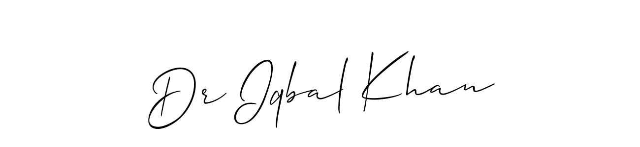 Dr Iqbal Khan stylish signature style. Best Handwritten Sign (Allison_Script) for my name. Handwritten Signature Collection Ideas for my name Dr Iqbal Khan. Dr Iqbal Khan signature style 2 images and pictures png