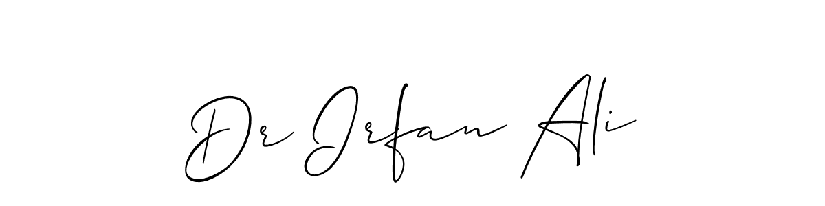 Allison_Script is a professional signature style that is perfect for those who want to add a touch of class to their signature. It is also a great choice for those who want to make their signature more unique. Get Dr Irfan Ali name to fancy signature for free. Dr Irfan Ali signature style 2 images and pictures png
