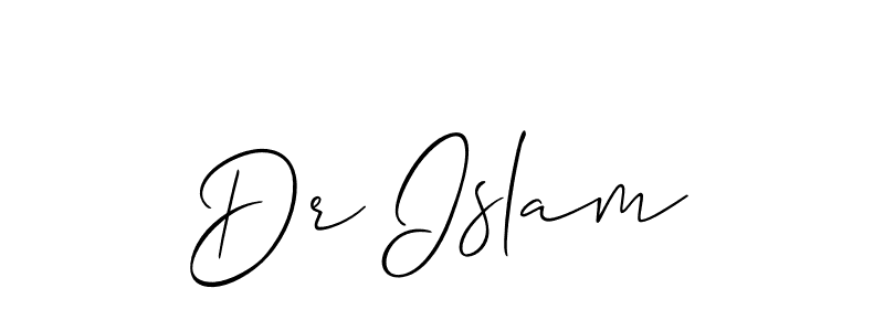 The best way (Allison_Script) to make a short signature is to pick only two or three words in your name. The name Dr Islam include a total of six letters. For converting this name. Dr Islam signature style 2 images and pictures png