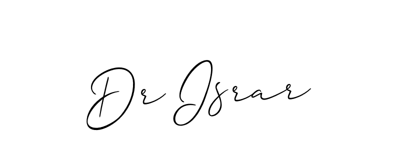 How to Draw Dr Israr signature style? Allison_Script is a latest design signature styles for name Dr Israr. Dr Israr signature style 2 images and pictures png