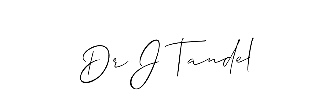 How to make Dr J Tandel signature? Allison_Script is a professional autograph style. Create handwritten signature for Dr J Tandel name. Dr J Tandel signature style 2 images and pictures png