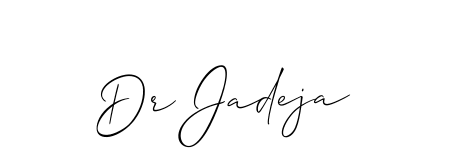 The best way (Allison_Script) to make a short signature is to pick only two or three words in your name. The name Dr Jadeja include a total of six letters. For converting this name. Dr Jadeja signature style 2 images and pictures png