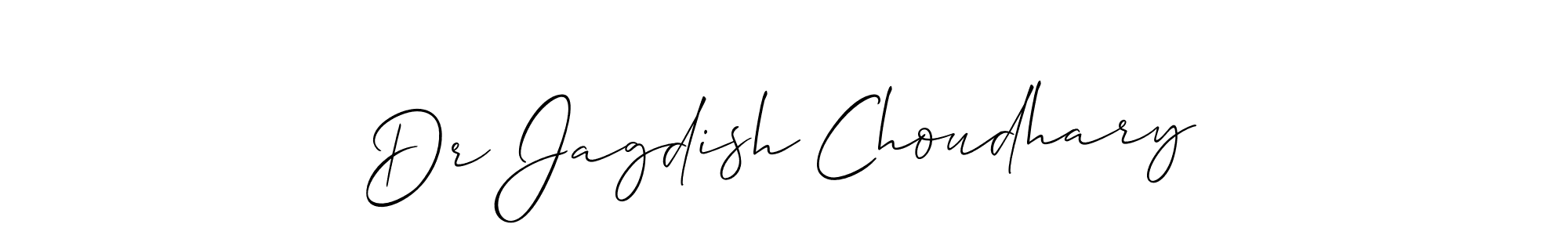 Create a beautiful signature design for name Dr Jagdish Choudhary. With this signature (Allison_Script) fonts, you can make a handwritten signature for free. Dr Jagdish Choudhary signature style 2 images and pictures png