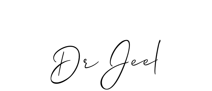 How to Draw Dr Jeel signature style? Allison_Script is a latest design signature styles for name Dr Jeel. Dr Jeel signature style 2 images and pictures png