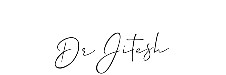 How to make Dr Jitesh signature? Allison_Script is a professional autograph style. Create handwritten signature for Dr Jitesh name. Dr Jitesh signature style 2 images and pictures png