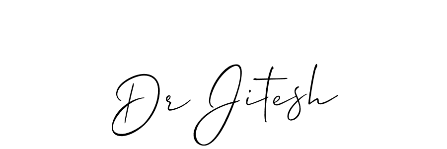 How to make Dr Jitesh signature? Allison_Script is a professional autograph style. Create handwritten signature for Dr Jitesh name. Dr Jitesh signature style 2 images and pictures png