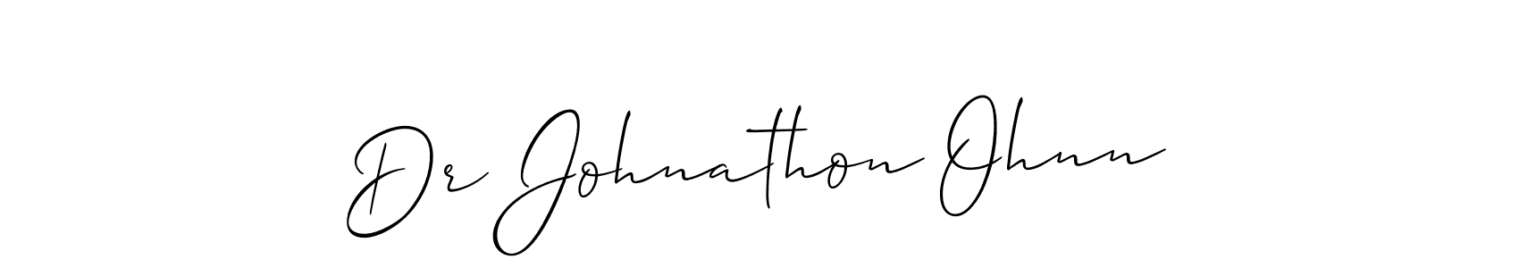 Make a beautiful signature design for name Dr Johnathon Ohnn. Use this online signature maker to create a handwritten signature for free. Dr Johnathon Ohnn signature style 2 images and pictures png