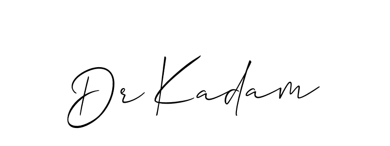 Create a beautiful signature design for name Dr Kadam. With this signature (Allison_Script) fonts, you can make a handwritten signature for free. Dr Kadam signature style 2 images and pictures png