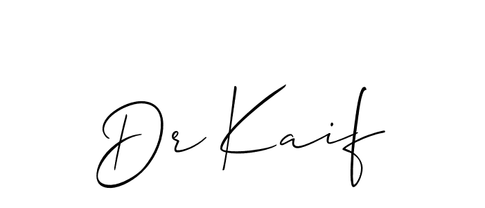 How to Draw Dr Kaif signature style? Allison_Script is a latest design signature styles for name Dr Kaif. Dr Kaif signature style 2 images and pictures png