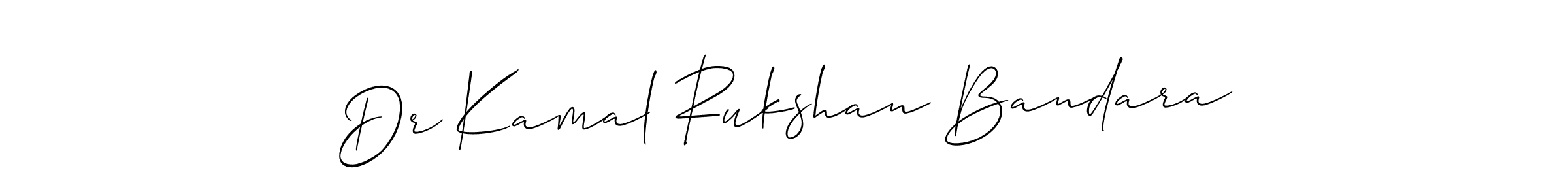 Also we have Dr Kamal Rukshan Bandara name is the best signature style. Create professional handwritten signature collection using Allison_Script autograph style. Dr Kamal Rukshan Bandara signature style 2 images and pictures png