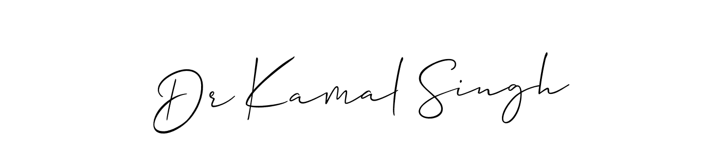 You should practise on your own different ways (Allison_Script) to write your name (Dr Kamal Singh) in signature. don't let someone else do it for you. Dr Kamal Singh signature style 2 images and pictures png